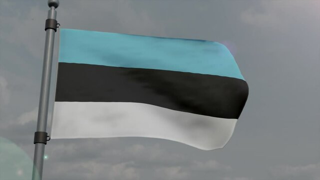 estonia country flag waving