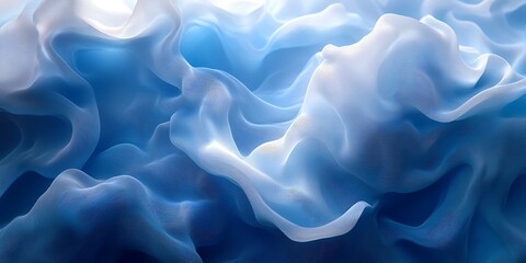 Obraz premium Blue and White Fabric Texture