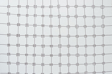 black ink grid with smaller box 'anchor' points