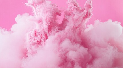 Fototapeta premium A high-energy pink explosion effect with smoke and dynamic motion