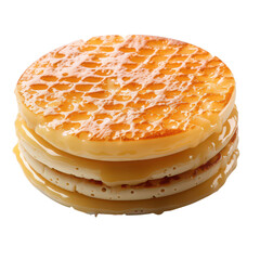 stack of pancakes isolated on transparent background,PNG
