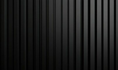 Obraz premium Minimalist black vertical bars arranged in a sleek industrial design, diffused light creating sharp lines and a bold aesthetic
