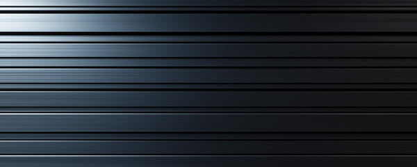 Obraz premium Dark gray metal texture featuring smooth horizontal lines, creating the appearance of an industrial door or gate. The uniform motion blur effect adds a sense of speed.