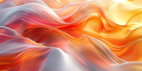 Obraz premium Abstract flowing vibrant colors (1)