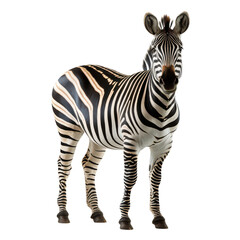 zebra isolated on transparent background, png