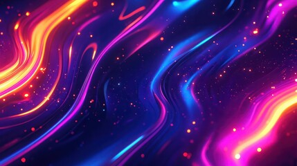 abstract bright and smooth golden light, neon abstract background abstract colorful light, glowing, glowing, glow, in the style of light crimso