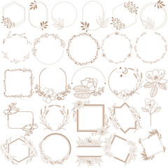 set of vintage frames
