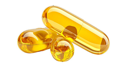 Cod liver oil and fish oil capsules as a healthy omega-3 supplement