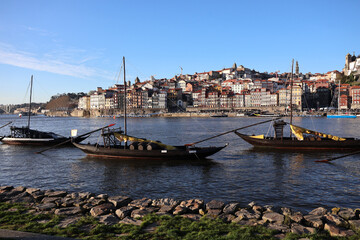 Fototapeta premium Boats in Porto, Portugal