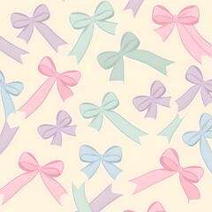 cute pastel bow of background