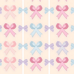 cute pastel bow of background