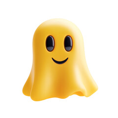 Snapchat Ghost Icon Isolated on Transparent Background