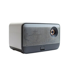 Obraz premium High Tech Modern Home Theater Projector with 4K Isolated on Transparent Background