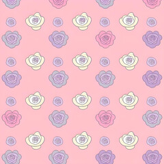 cute pastel flower of background