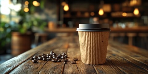 Aromatic Coffee Break: Indulge in the rich aroma of freshly brewed coffee in a cozy cafe setting.