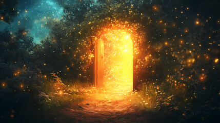 mystical enchanted doorway