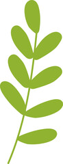 Hand Drawn Leaves Twig