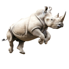 Fototapeta premium rhinoceros isolated on white