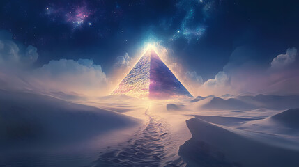 surreal desert towering landscape