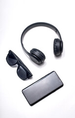 Modern headphones with advanced sound technology, featuring sleek design and high-quality audio performance, isolated on a neutral background.