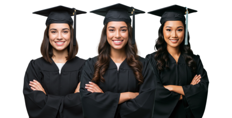 Beautiful smiling women happy university graduates