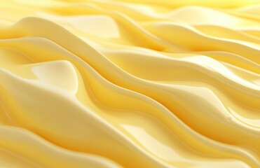 Obraz premium Abstract Pale Yellow Cream Texture Background Smooth Wavy Surface