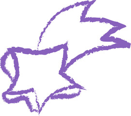 Hand Drawn Crayon Star
