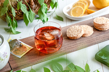 美味しそうなレモンティー