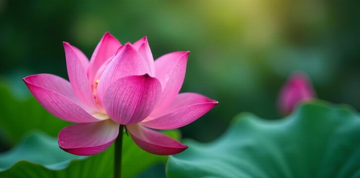 Vibrant pink lotus petals with water droplets, blooming beauty nature background, nature, petal, water droplets