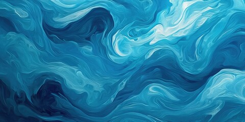 Obraz premium Abstract Blue Liquid Flow Background