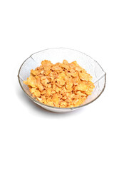 A bowl of fitness cereal, a healthy and nutritious breakfast choice packed with grains, seeds, and dried fruit for an energy boost to start the day.