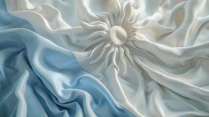Elegant Drapery Featuring the Distinct Pattern and Colors of the Argentine Flag