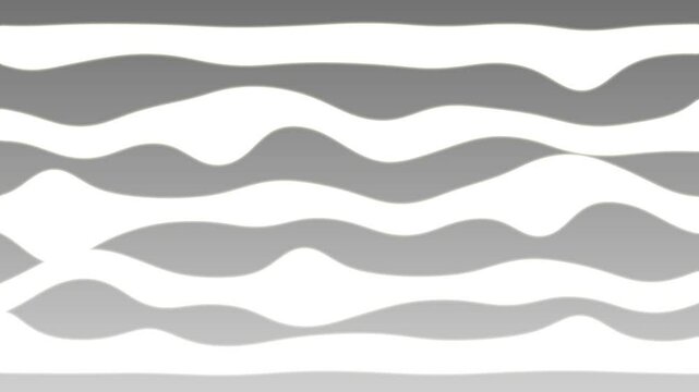 White waves on gradient gray background