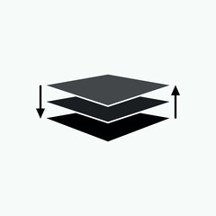 Arrange Icon. Arrangement, Flow. Process, Diagram Symbol. 
