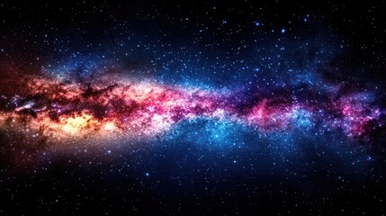 Fototapeta premium Cosmic Nebula Galactic Dust Cloud, Space Exploration Background