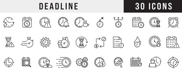 Deadline Icon Set