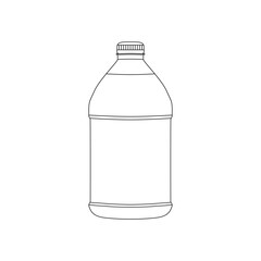 Pickle Juice Bottle Icon in outline vector illustration style. Top choice editable graphic resources for many porposes.