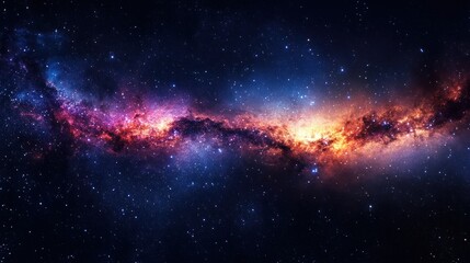 Fototapeta premium Cosmic nebulae expanse in deep space