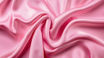 Obraz premium Elegant pink silk fabric background with natural folds and soft highlights
