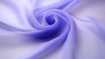 Obraz premium Lightly wrinkled sheer chiffon fabric in delicate lavender with soft transparency
