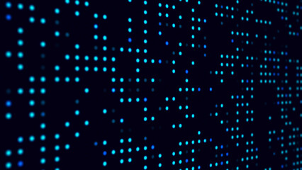 Obraz premium Blue led light display..