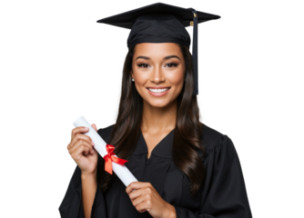 Beautiful smiling woman happy university graduate