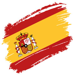 spain grunge flag