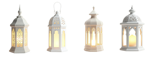 Fototapeta premium Set of Lanterns for Ramadan Decorations
