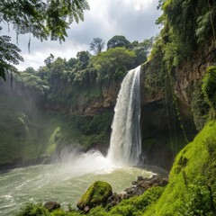 Fototapeta premium waterfall in yosemite