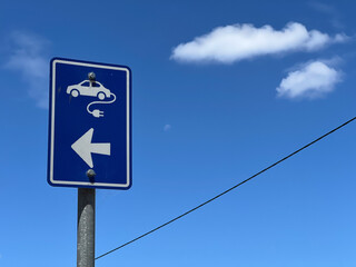 Plug-in electric vehicle sign