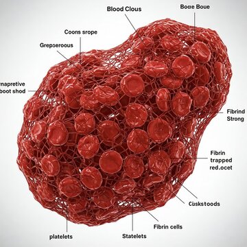 Representation of a blood clot