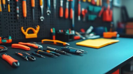 Detailed Workbench with Tools and Equipment for Professional and DIY Projects