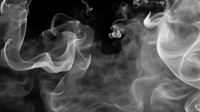 Abstract cloudy gray texture animated overlay, transparent 4K video, alpha channel, ProRes 4444
