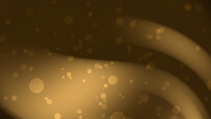 Brown background with gold circles and stars..